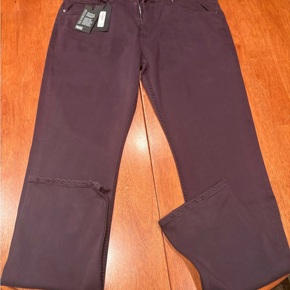 PAIGE Transcend Plum Pants